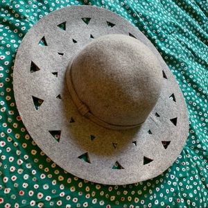 Anthropologie Wool Felt Floppy Hat OS